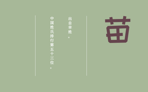 苗姓女孩起名_姓苗的女宝宝取什么名字好