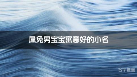 属兔男宝宝寓意好的小名 有含义的宝宝乳名