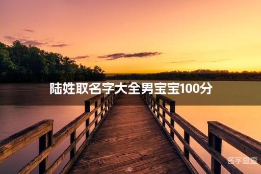 陆姓取名字大全男宝宝100分 属龙男宝宝名字100分的名字